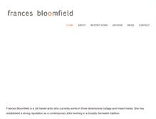 Tablet Screenshot of francesbloomfield.com